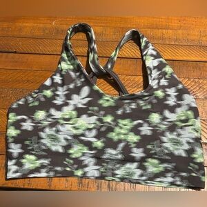 Offline Blurred Floral Sports Bra